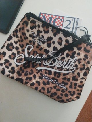 Pochette MC2 Saint Barth stampa leopardata