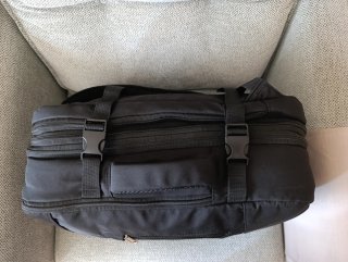 Mochila Negra Viaje/Diario Extensible