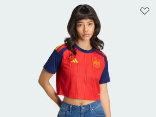 Conjunto Crop Top España Adidas Mundial Mujer