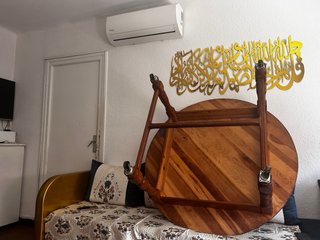 Mesa redonda de madera 1.20m