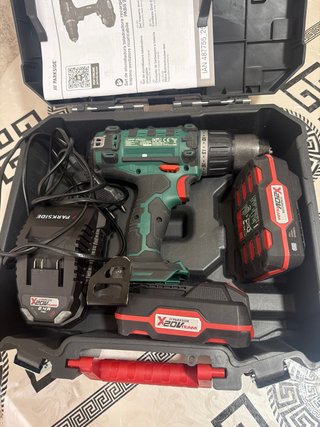 Set Taladro Atornillador Parkside 20V