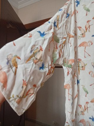 Blusa estampada de flamencos