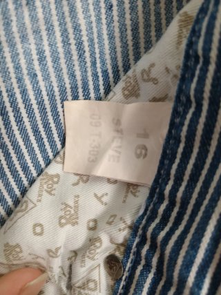 Bermuda Roy Rogers Denim Hickory Stripe
