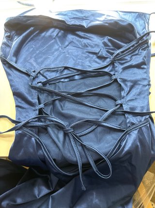 Vestido elegante azul talla L