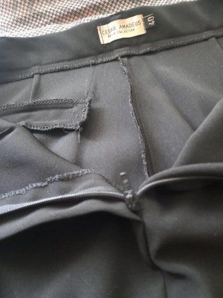 Traje de chaqueta negro mujer