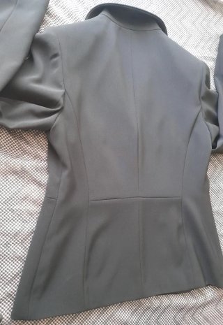 Traje de chaqueta negro mujer