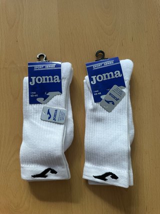 Calcetines Joma Largos Algodón Blanco 43-46