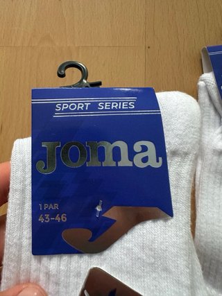 Calcetines Joma Largos Algodón Blanco 43-46