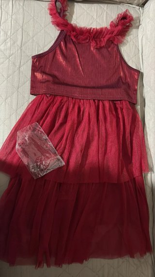 Completo bambina rosso