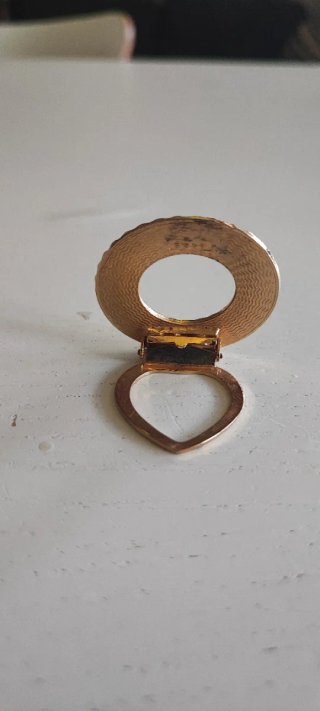 Spilla vintage cerchio dorato