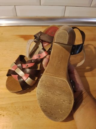 Sandalias de verano de cuero trenzado