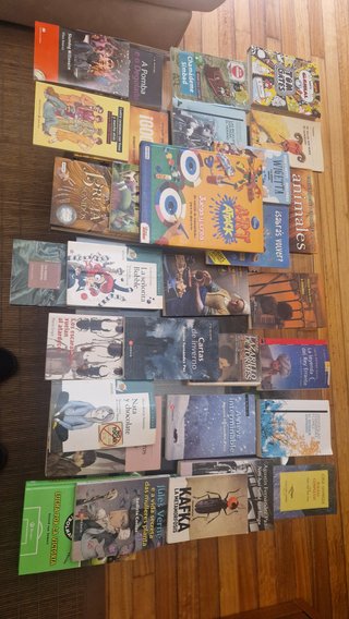Diferentes tipos de libros variados.