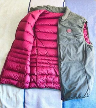 Chaleco Scalpers Talla M Verde y Granate.