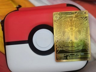 Carta Pokémon Mega Lucario EX Dorada