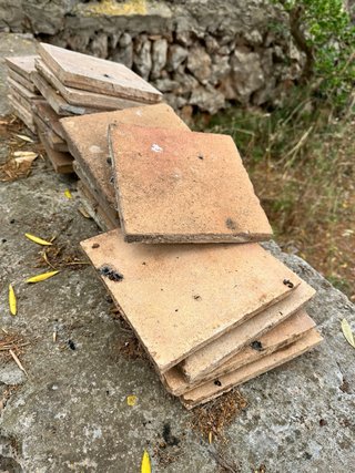 Baldosas de barro rústicas