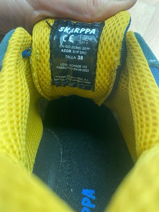 Zapatillas de seguridad Skarppa azules y grises