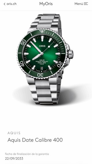 Oris Aquis Date Calibre 400 Verde 43,5mm