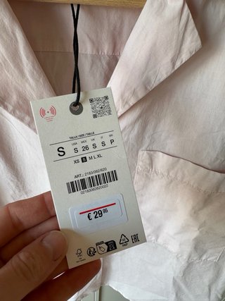Camisa Zara Rosa