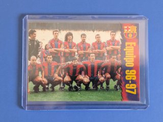 1996-97 Panini FC Barcelona #9 con Ronaldo Rookie