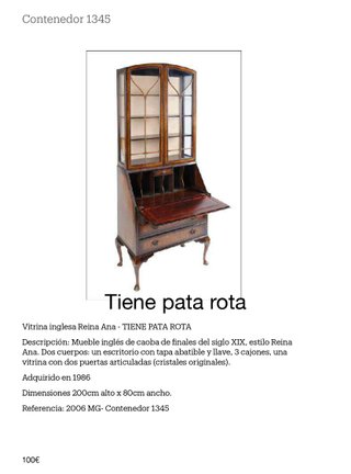 Lote de muebles rústicos y asiáticos. Originales