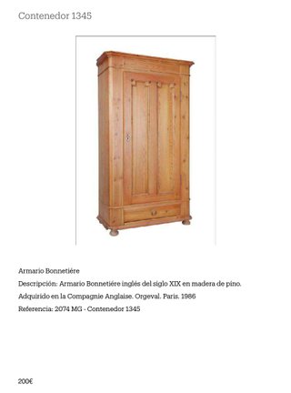 Lote de muebles rústicos y asiáticos. Originales