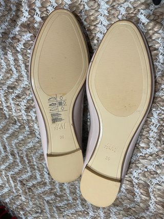 Manoletinas H&M rosa palo T.38