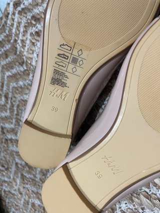 Manoletinas H&M rosa palo T.38