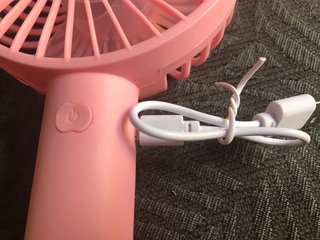 Ventilatore portatile rosa