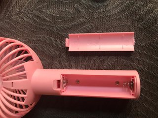 Ventilatore portatile rosa