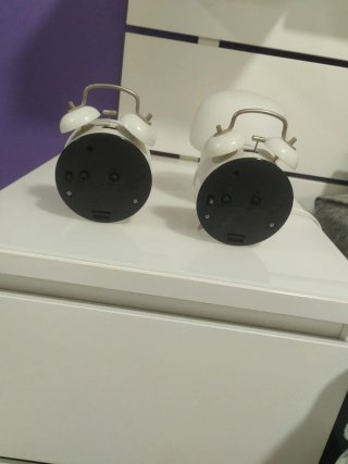 2x Relojes Despertador Blancos Ikea