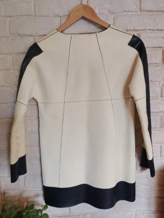 DSQUARED2 Cazadora Piel cruda y Negra Lujo
