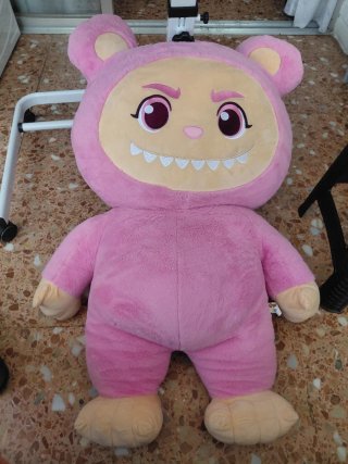 Muñeco Labubu Grande Rosa