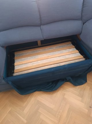 Sofá Cama 2 Plazas Azul