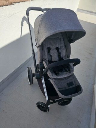 Carro Cybex Priam Silla Capazo Gris