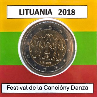 Lituania 2018 Moneda Festival Canción Danza