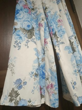 Conjunto Pantalón Palazzo y Blusa Floral Azul