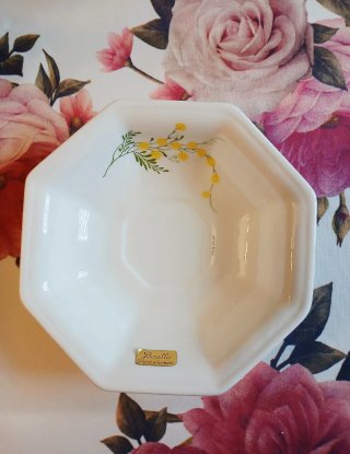 Brocca con piattino in ceramica