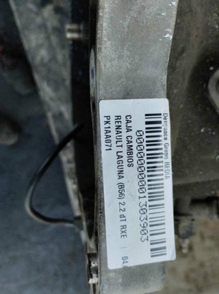 Caja cambios pk1aa071 renault laguna (b56) 1303903