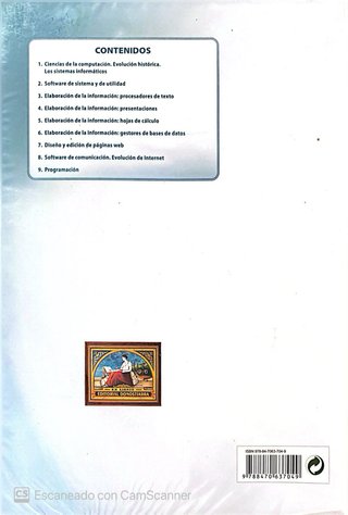 Ciencias de la computación I, 1º Bachillerato