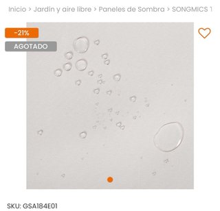 SONGMICS Toldo Lateral Beige 180x400cm