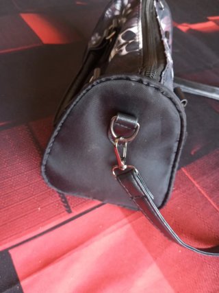 Mini bolso calaveras y flores