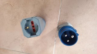 2 Enchufes adaptador caravana/camping