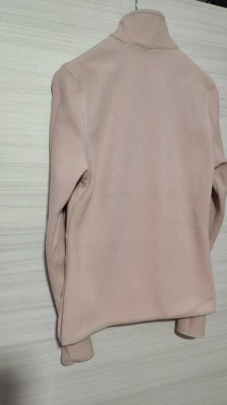 Felpa dolcevita rosa chiaro XXS in pile