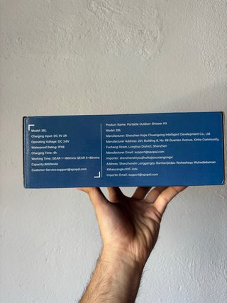 Ducha Portátil Spopal 8000mAh Camping