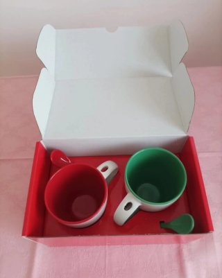 Tazze colazione con cucchiaino