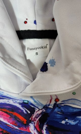 Felpa con stampa unicorno