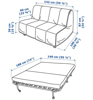 Sofá Cama de 140