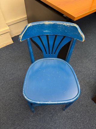 Silla azul