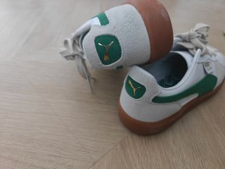 Zapatillas Puma Palermo Blancas y Verdes