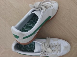 Zapatillas Puma Palermo Blancas y Verdes
